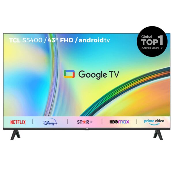 TELEVISOR 43" TCL 43S5400A ANDROID, COMANDO DE VOZ, BLUETOOTH